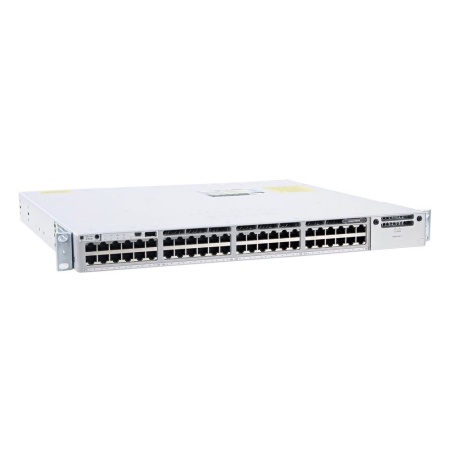 Коммутатор CISCO Catalyst 9300 48-port 1Gb copper with modular uplinks, PoE+, PS 1x715W, PoE+ 437W/1440W, DNA Network Essentials, C9300-48P-E