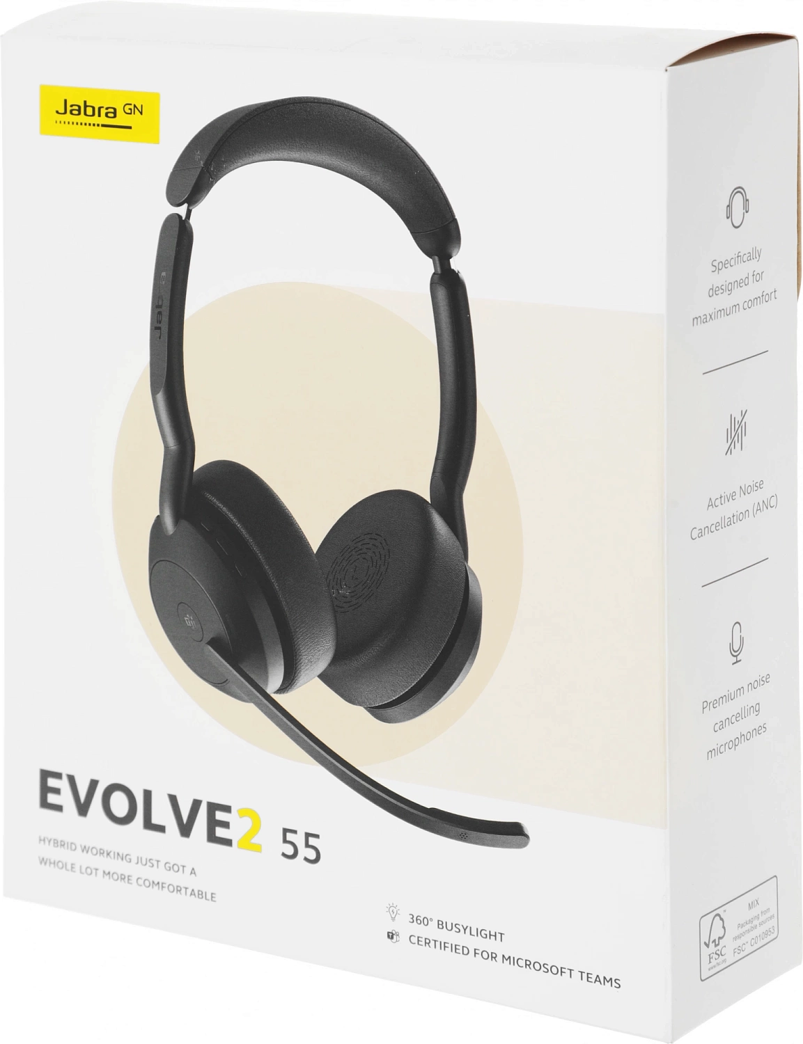 Беспроводная гарнитура Jabra Evolve2 55, Link380a MS Stereo