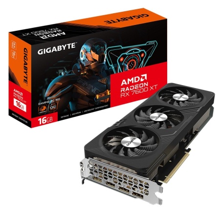 Видеокарта Gigabyte RX7600XT GAMING OC 16GB GDDR6 128-bit DPx2 HDMIx2 3FAN RTL