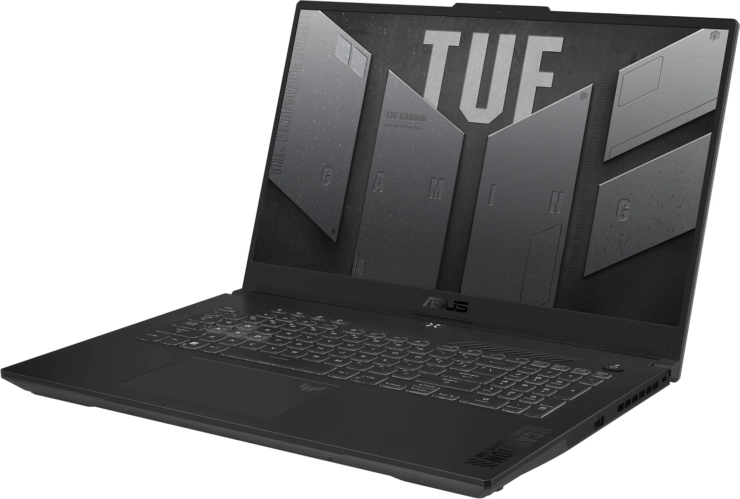 Ноутбук Asus TUF Gaming A16 FA607NUQ-WS73 Ryzen 7 170 16Gb SSD512Gb NVIDIA GeForce RTX4050 6Gb 16" IPS WUXGA (1920x1200) Windows 11 Home Multi Language grey WiFi BT Cam (90NR0QF3-M00CF0)