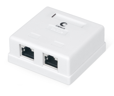 Компьютерная розетка RJ-45 Cabeus WS-8P8C-Cat.5e-SH-2