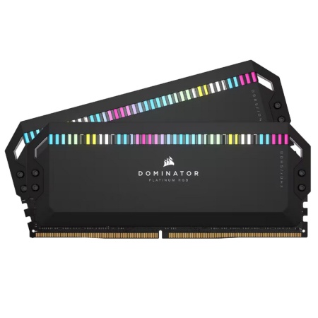 Corsair DOMINATOR PLATINUM RGB DDR5 DIMM CMT64GX5M2B5200C40 5200MHz 64GB 2x32GB DIMM, Unbuffered, CMT64GX5M2B5200C40 40-40-40-77, Std PMIC, XMP 3.0, Black Heatspreader, 1.25V