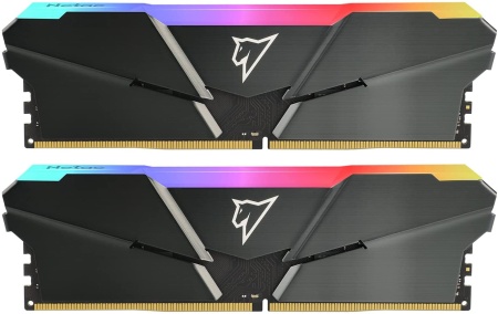 Оперативная память Netac Shadow RGB 32GB (2x16GB) DDR4-3200 (PC4-25600) C16 Grey 16-20-20-40 1.35V XMP Dual DIMM Kit