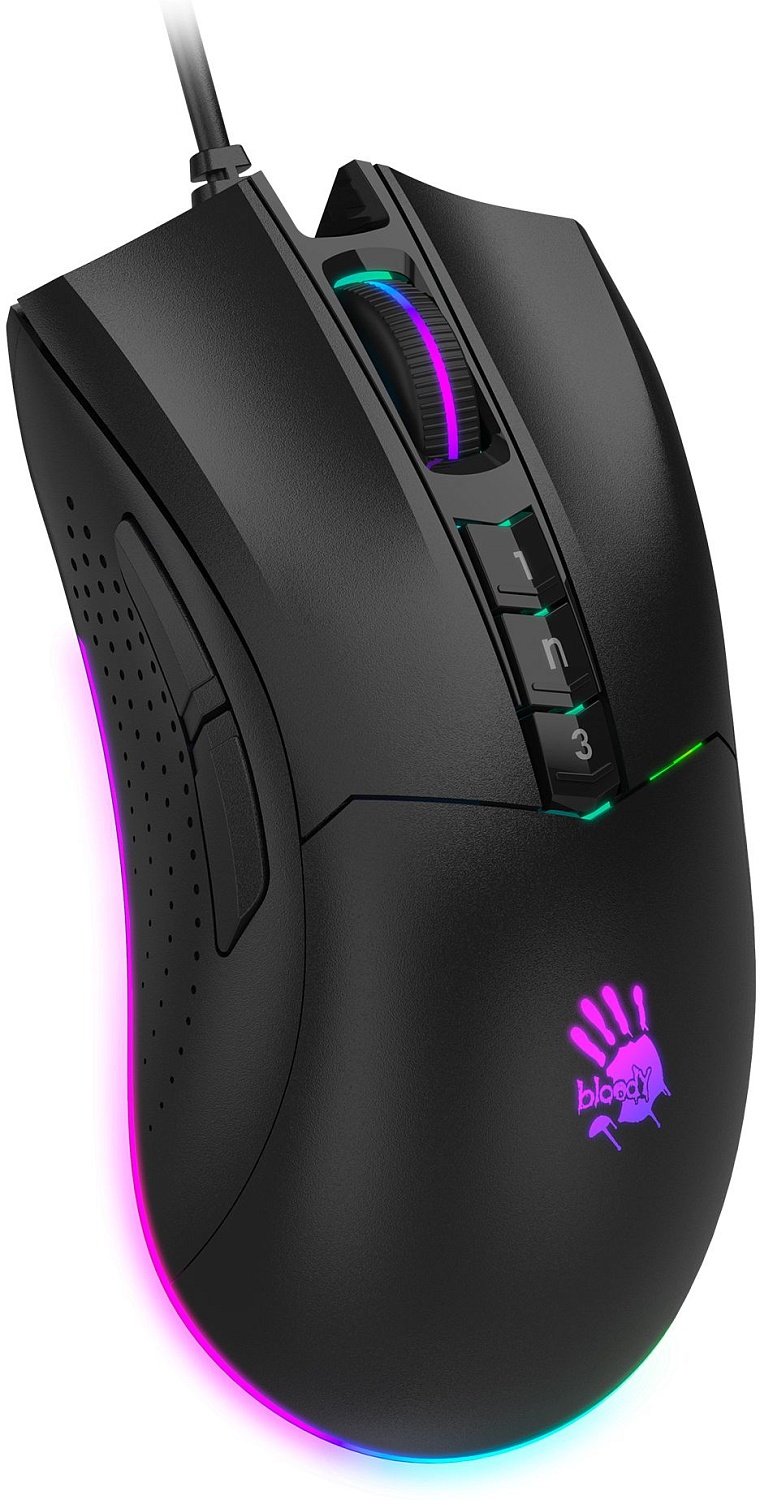Мышь A4Tech Bloody P90s черный оптическая (8000dpi) USB (7but) Мышь A4Tech Bloody P90s черный оптическая (8000dpi) USB (7but)