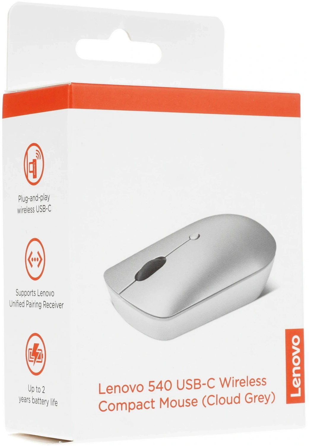 Мышь Lenovo 540 USB-C Wireless Compact светло-серый оптическая 2400dpi беспров. BT/Radio USB (GY51D20869) Мышь Lenovo 540 USB-C Wireless Compact светло-серый оптическая 2400dpi беспров. BT/Radio USB (GY51D20869)