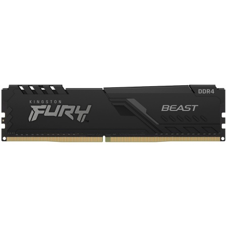 4GB Kingston DDR4 2666 DIMM FURY Beast Black Gaming Memory KF426C16BB/4 Non-ECC, CL16, 1.2V, 512x8, KF426C16BB/4 RTL, (317879)