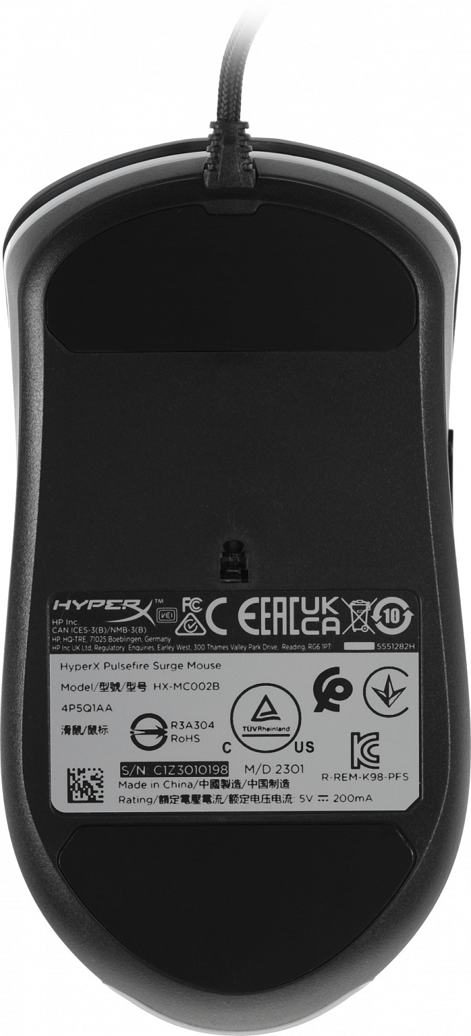 Мышь HyperX Pulsefire Surge (HX-MC002B) черный оптическая (16000dpi) USB2.0 (6but) Мышь HyperX Pulsefire Surge (HX-MC002B) черный оптическая (16000dpi) USB2.0 (6but)