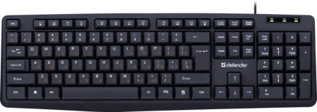 Клавиатура Defender Concept HB-164 черный USB Multimedia (45164)