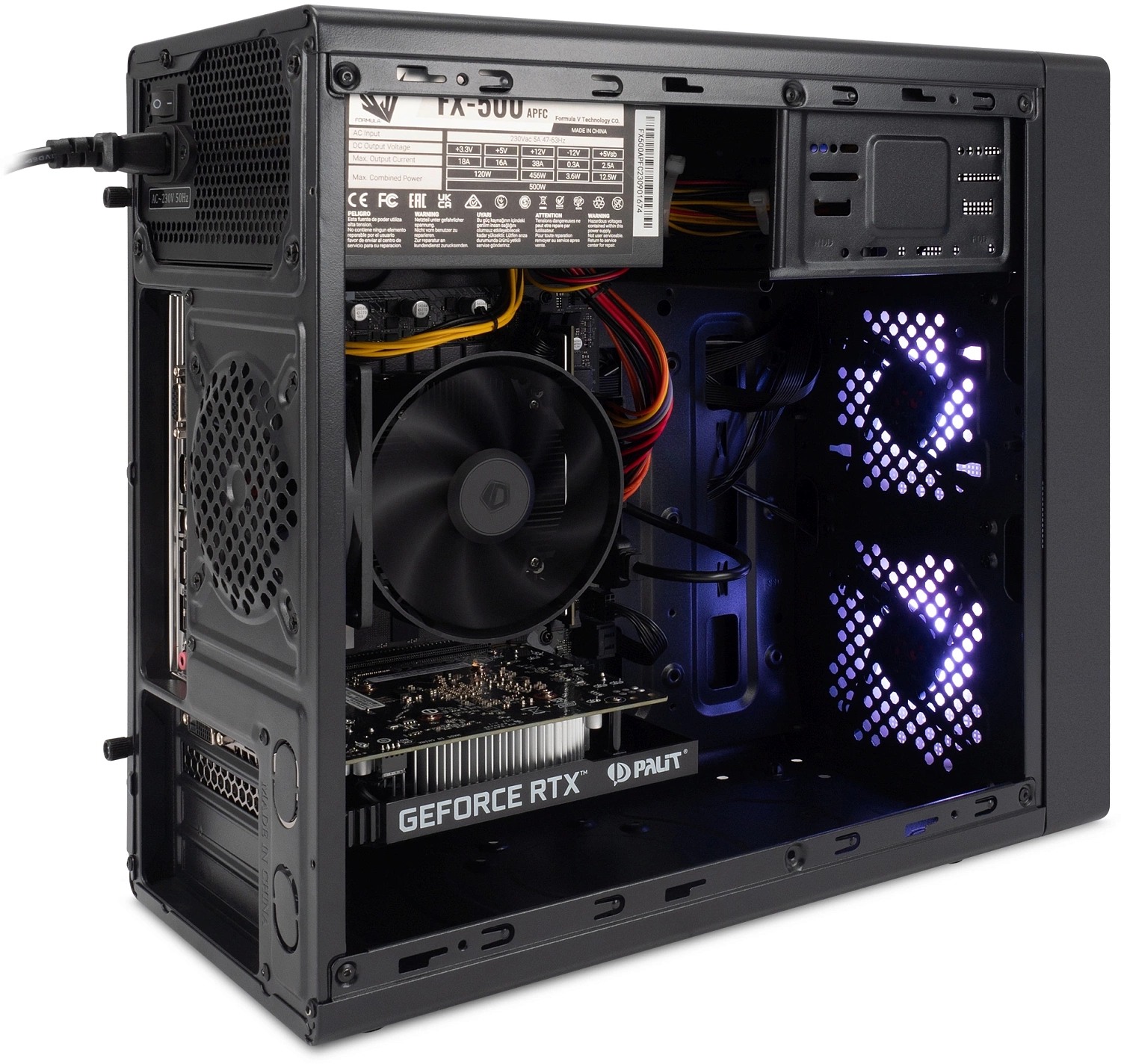 ПК IRU Game 510H6SEA MT i5 12400F (2.5) 32Gb SSD512Gb RTX3050 8Gb Free DOS GbitEth 500W черный (2023158)