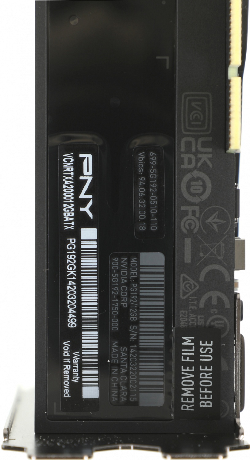 Видеокарта PNY PCI-E 4.0 VCNRTXA2000-12GB-SB NVIDIA RTX A2000 12288Mb 192 GDDR6 mDPx4 Ret low profile
