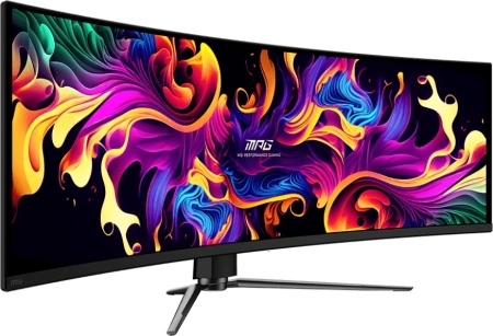 Монитор MSI 49" MPG 491CQPX QD-OLED черный QD OLED LED 0.03ms 32:9 HDMI матовая HAS Piv 1000:1 250cd 178гр/178гр 5120x1440 240Hz DP DQ USB 10.3кг