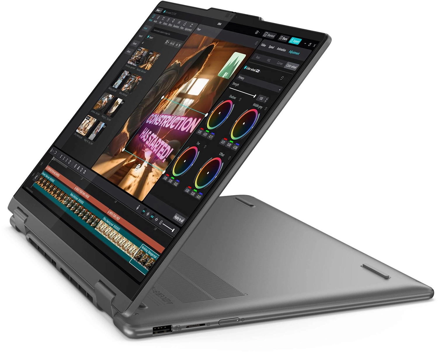 Ноутбук Lenovo Yoga 7 14IML9 Core Ultra 7 155H 32Gb SSD1Tb Intel Arc 14" OLED Touch WQXGA+ (2880x1800) Windows 11 Home dk.grey WiFi BT Cam Bag (83DJ0094RU)