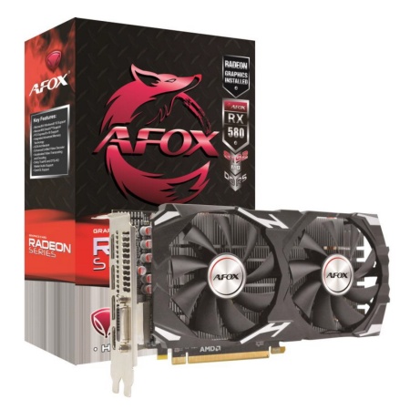 RX580 ATX Dual Fan 2048SP 8GB GDDR5 256bit RTL {20} (783446) (AFRX580-8192D5H3-V2)