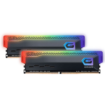 32GB GeIL DDR5 4800 DIMM DDR5 Polaris RGB Titanium Grey Gaming Memory GOSG532GB4800C40DC Non-ECC, GOSG532GB4800C40DC CL40, 1.1V, Heat Shield, Kit (2x16GB), RTL (818448)