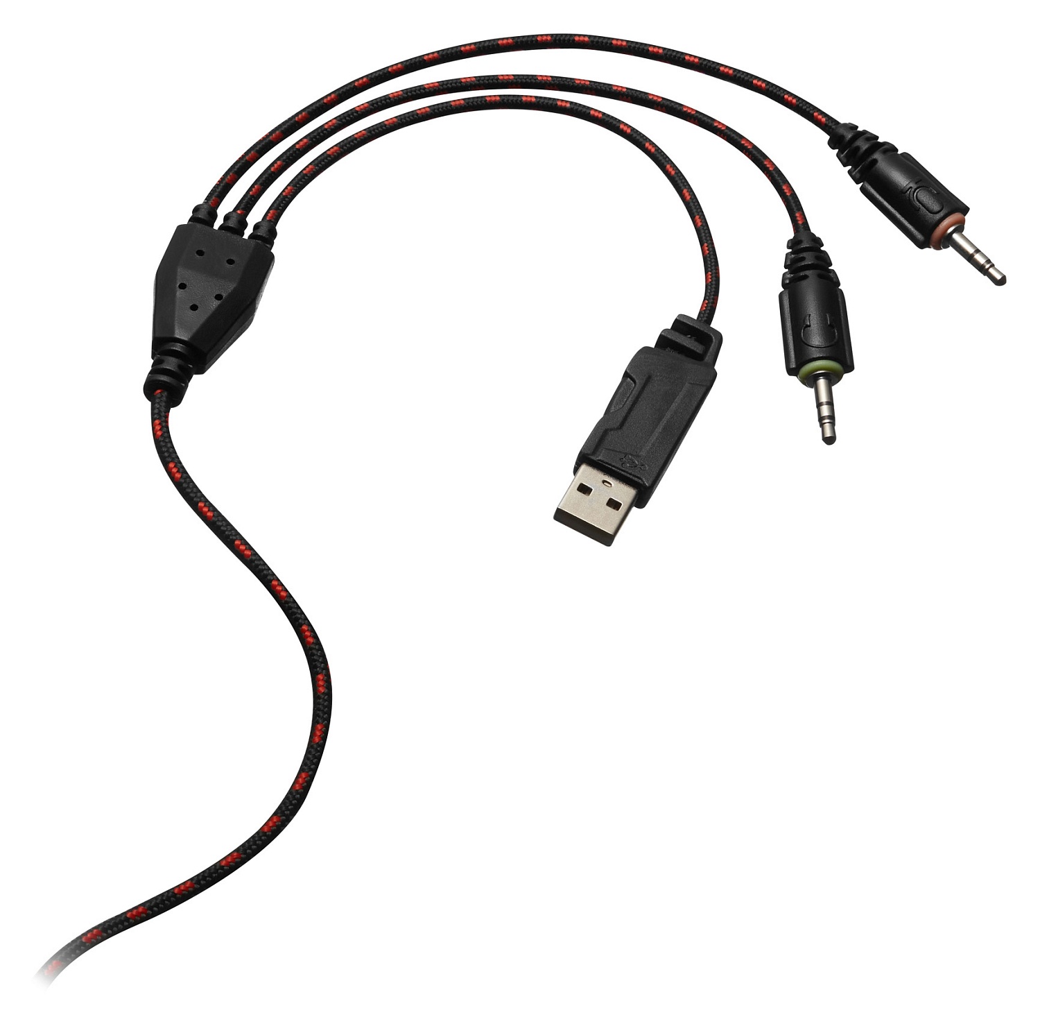 Наушники с микрофоном Оклик HS-L500G TOXIC черный 2.2м мониторные оголовье (472656)