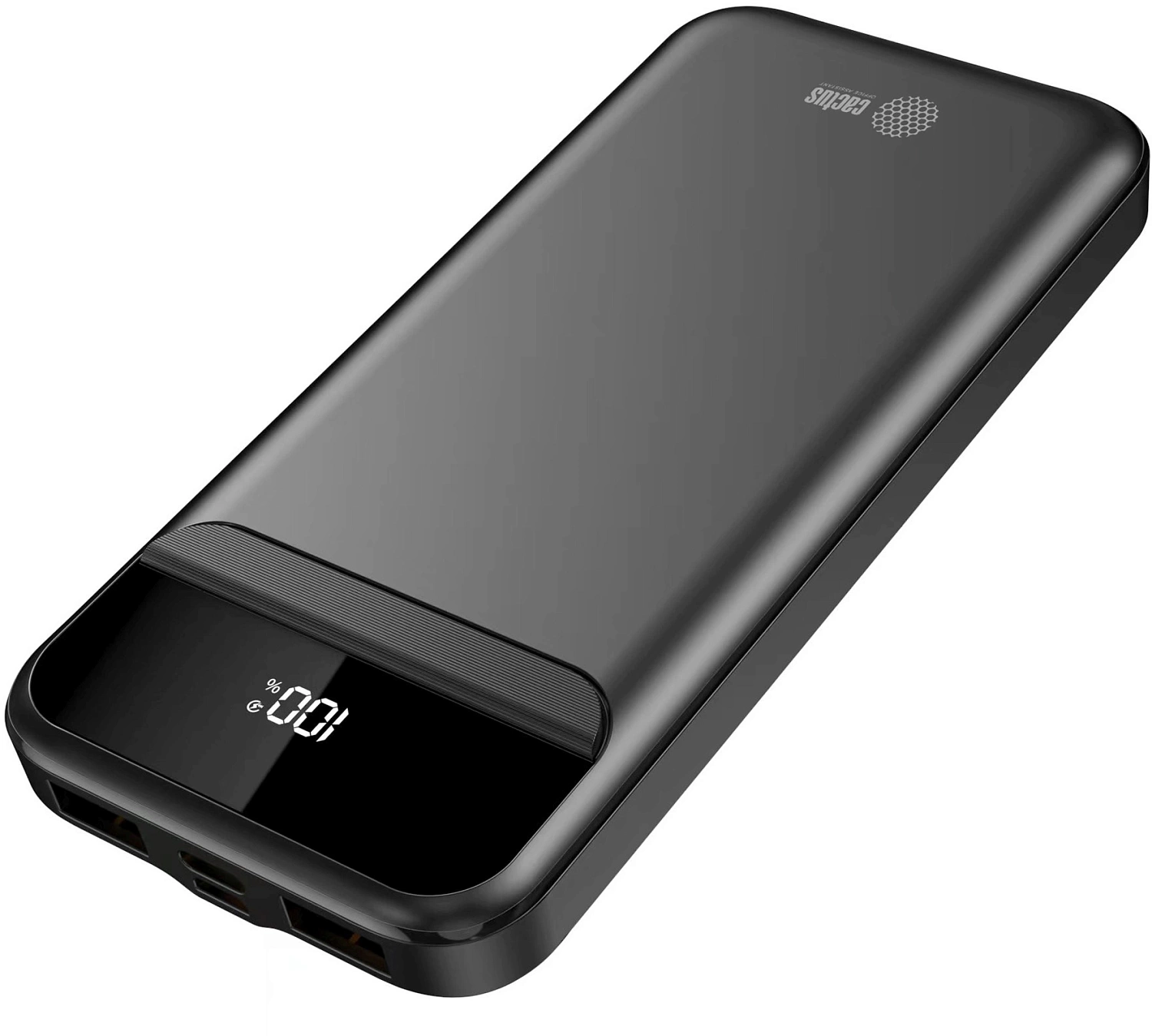 Мобильный аккумулятор Cactus CS-PBFSCA-10000 10000mAh 4.5A 2xUSB-A/USB-C черный Мобильный аккумулятор Cactus CS-PBFSCA-10000 10000mAh 4.5A 2xUSB-A/USB-C черный