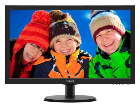 Монитор Philips 21.5" 223V5LHSB (00/01) черный TFT LED 16:9 HDMI матовая 250cd 1920x1080 VGA FHD 2.61кг