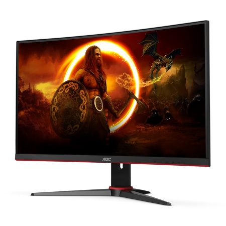 Монитор 27" AOC C27G2ZE Curved 1920x1080 240Гц VA WLED 16:9 0,5ms 2*HDMI DP 3000:1 80M:1 178/178 300cd Tilt Black/Red