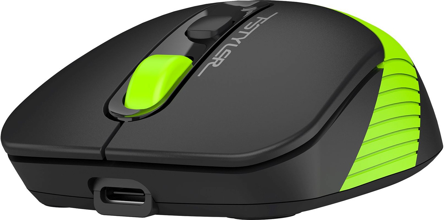 Мышь A4Tech Fstyler FG10CS Air черный/зеленый оптическая (2000dpi) silent беспроводная USB для ноутбука (4but) Мышь A4Tech Fstyler FG10CS Air черный/зеленый оптическая (2000dpi) silent беспроводная USB для ноутбука (4but)