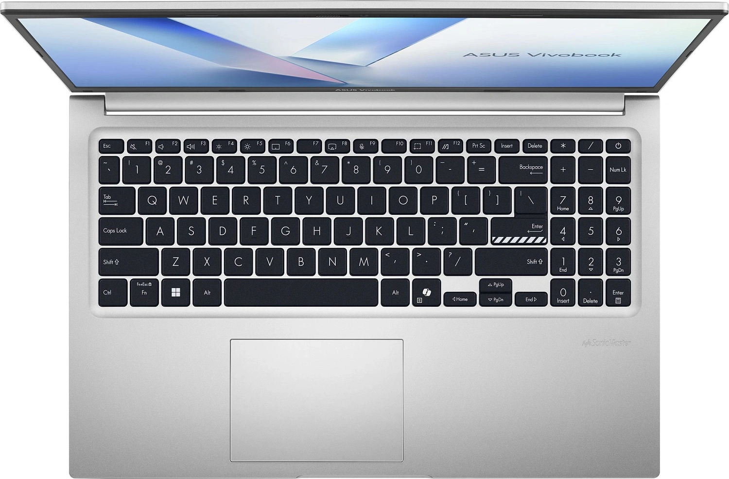 Ноутбук Asus Vivobook 15 M1502NAQ-BQ272 Ryzen 5 150 16Gb SSD512Gb AMD Radeon 660M 15.6" IPS FHD (1920x1080) без ОС silver WiFi BT Cam (90NB1842-M00M50)