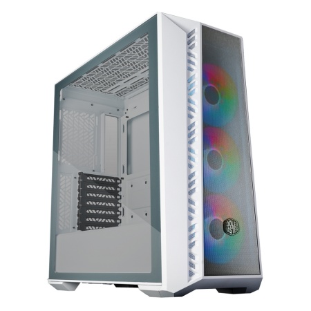 Корпус Cooler Master MasterBox 520Mesh White USB3.0x1, USB3.1type Cx1, Audio, ARGB fan x3 ,white, front Mesh panel