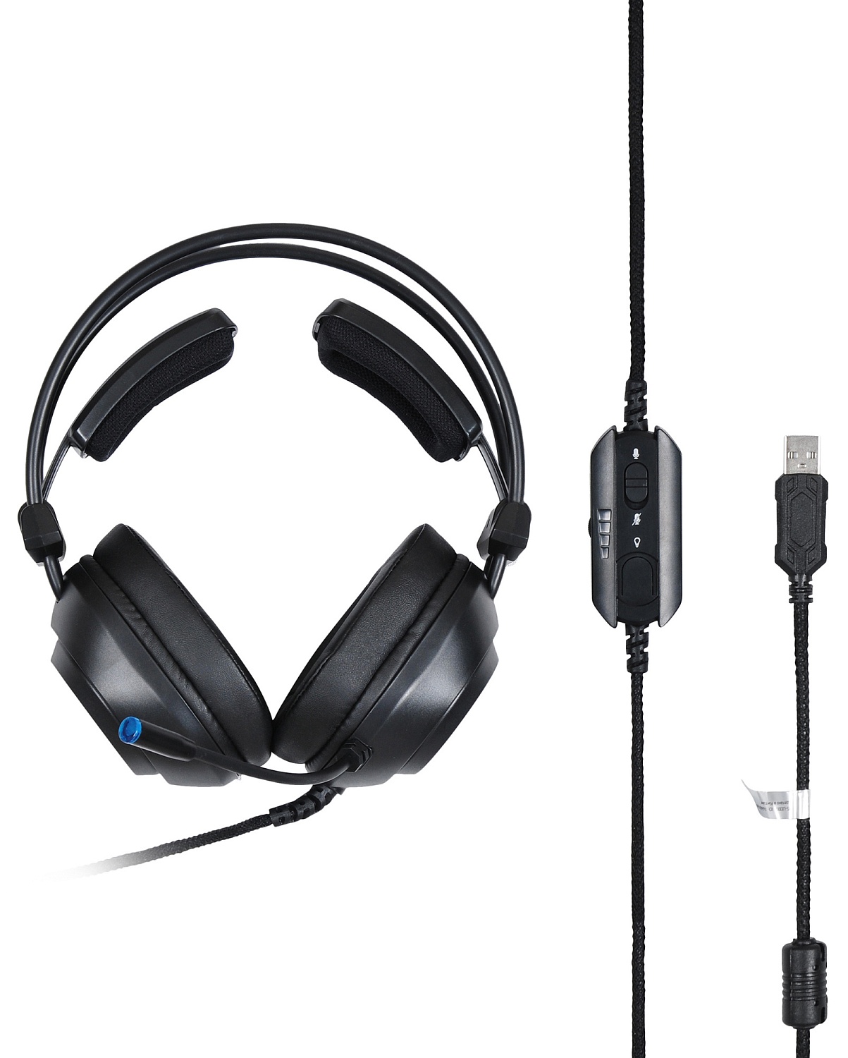 Наушники с микрофоном Оклик HS-L830G ASYLUM черный 2.1м мониторные оголовье (1460163)