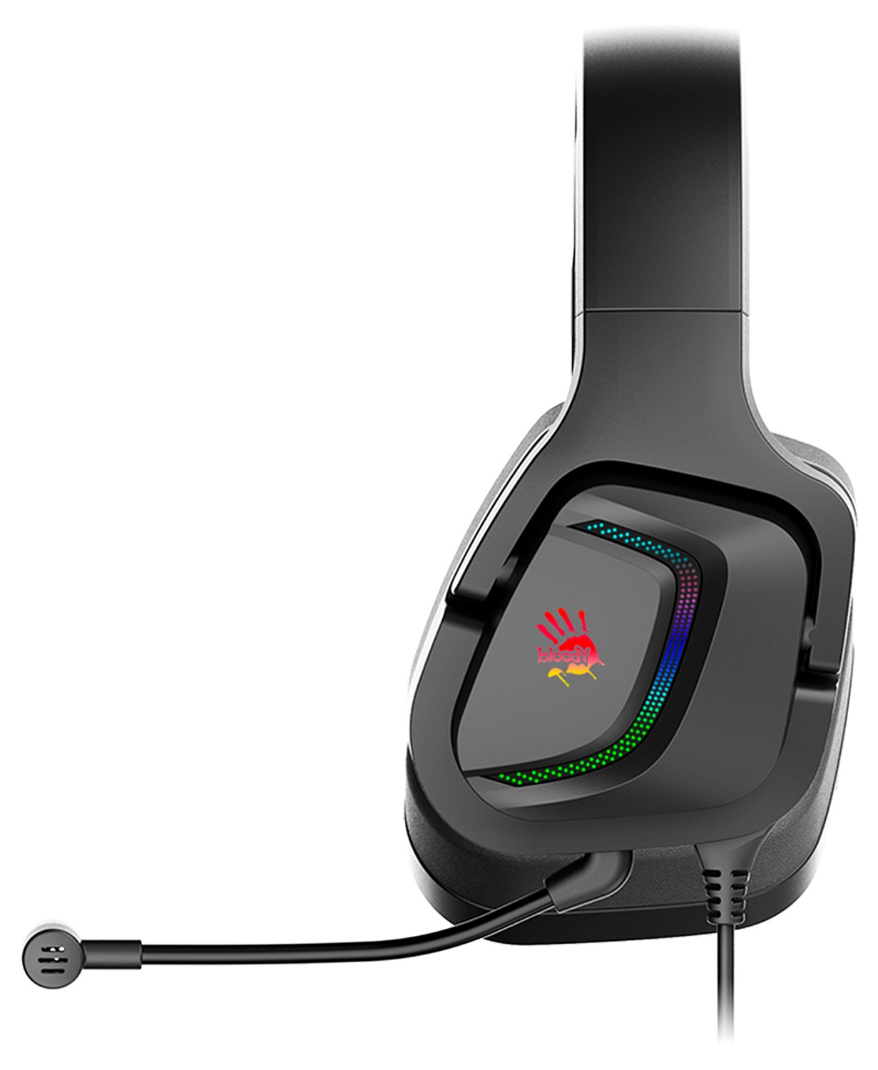 Наушники с микрофоном A4Tech Bloody G573 черный 2м мониторные USB оголовье (G573)