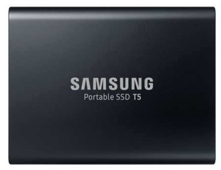 1.8" 2TB Samsung T5 External SSD MU-PA2T0B/WW USB 3.1 Gen 2 Type-C, Up to 540MB/s, Black, Retail MU-PA2T0B/WW {5} (883113)