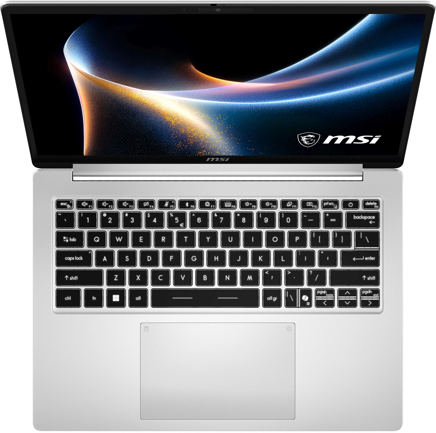 Ноутбук MSI Modern 14S AI+ G3MG-010XRU Intel Core Ultra 7 355/16Gb (1*16 D5)/SSD512Gb/UMA/14"/OLED/WUXGA/1920x1200/60Hz/NoOS/RJ-45/Silver/1.5kg