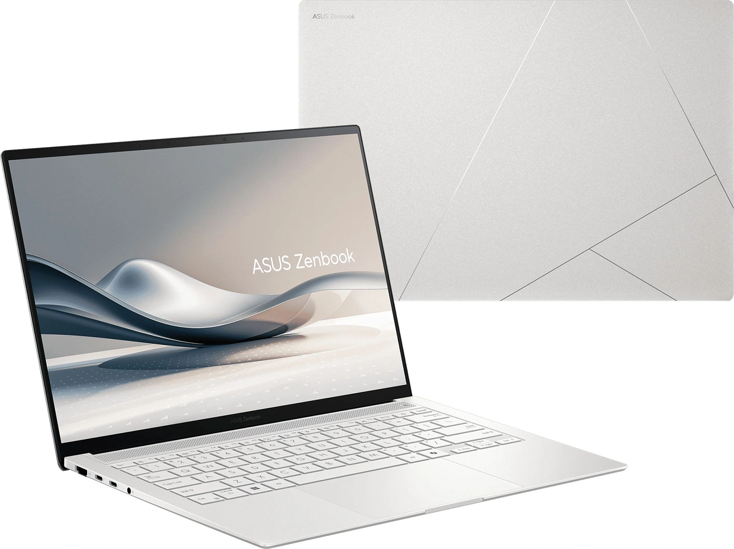Ноутбук Asus Zenbook S 14 OLED UX5406SA-PV058W Core Ultra 7 258V 32Gb SSD1Tb Intel Arc 140V 14" OLED 3K (2880x1800) Windows 11 Home white WiFi BT Cam Bag (90NB14F2-M002F0)