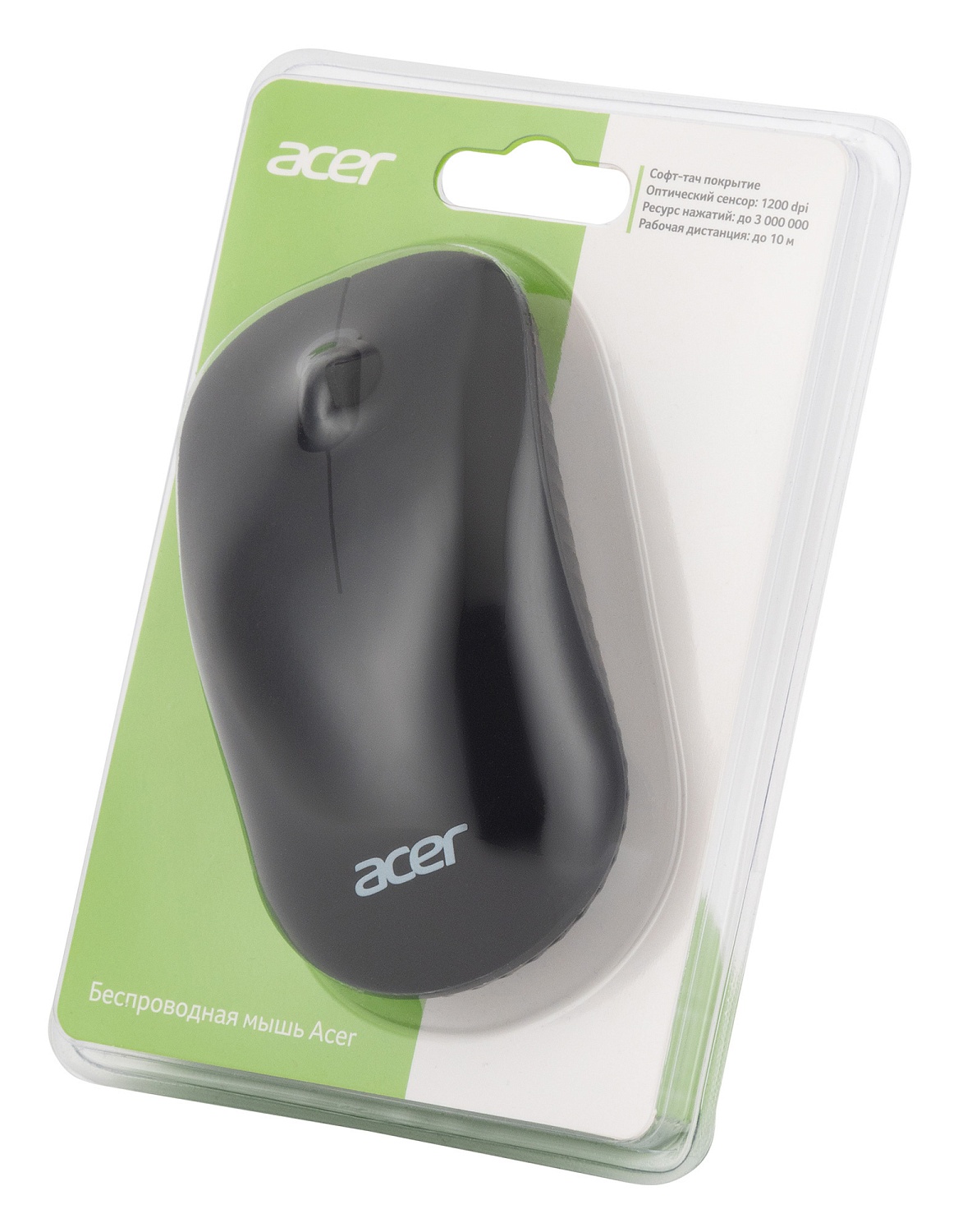 Мышь Acer OMR130 черный оптическая (1200dpi) беспроводная USB (3but) Мышь Acer OMR130 черный оптическая (1200dpi) беспроводная USB (3but)