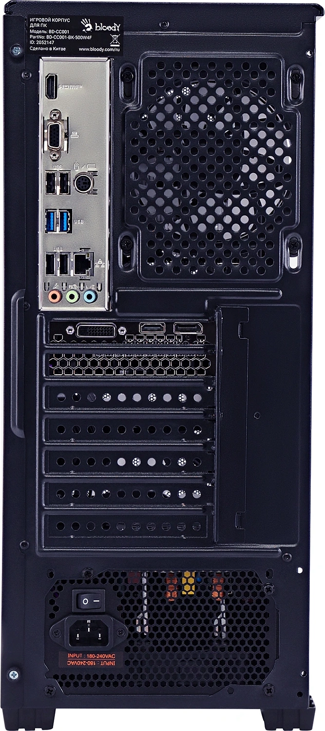 ПК Bloody BD-PC RB55C1 MT Ryzen 5 5600X (3.7) 16Gb SSD1Tb RTX4060 8Gb Windows 11 Home 64 GbitEth 500W черный (2107145)