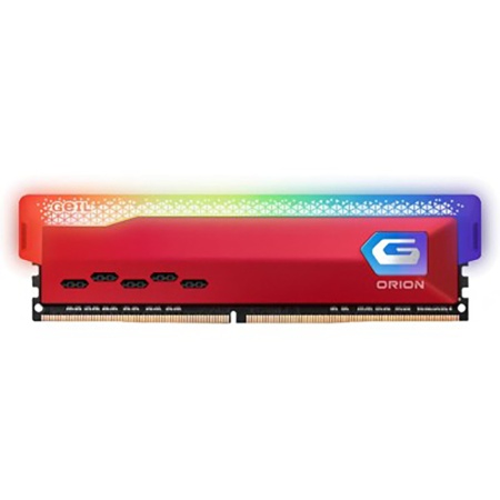 8GB GeIL DDR4 3200 DIMM Orion RED RGB Gaming Memory GOSR48GB3200C16BSC Non-ECC, CL16, 1.35V, Heat GOSR48GB3200C16BSC Shield, AMD compatible, RTL (817151)