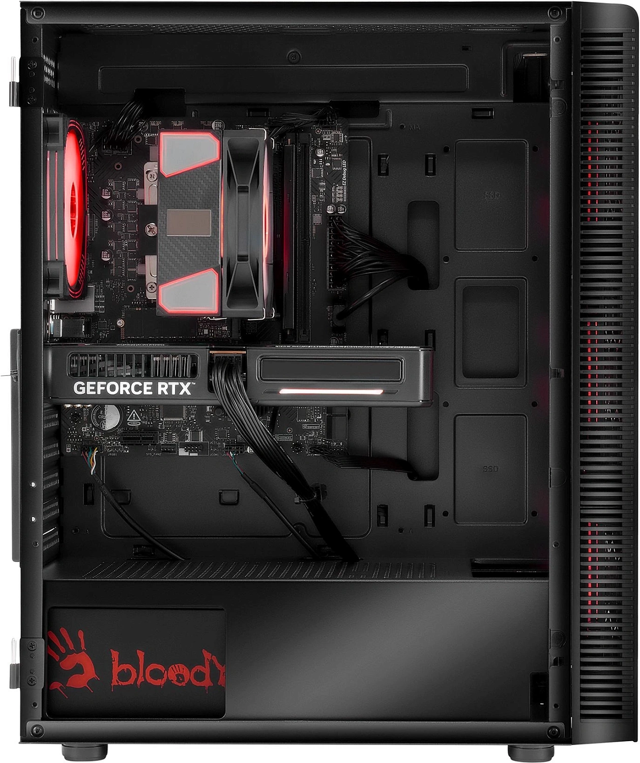ПК Bloody BD-PC RAB84T2 TWR Ryzen 5 7500F (3.7) 32Gb SSD1Tb RTX5060 8Gb Windows 11 Home 64 2.5xGbitEth 650W черный (RUS) (2142036)