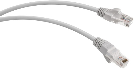 Патч-корд WRline WR-PC-RJ45-UTP-5E-1-GY UTP RJ-45 вил.-вилка RJ-45 кат.5E 1м серый LSZH