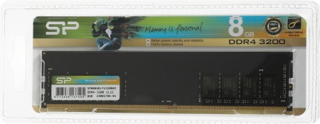 Память DDR4 8Gb 3200MHz Silicon Power SP008GBLFU320B02 RTL PC4-25600 CL22 DIMM 288-pin 1.2В single rank Ret