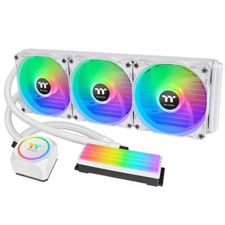 Floe RC360 CPU&Memory AIO Liquid Cooler Snow Edition/All-in-one liquid cooling system/120 ARGB Fan*3/memory not include