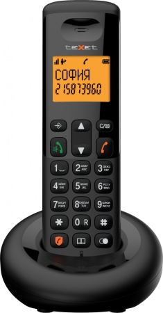 Р/Телефон Dect Texet TX-4905A черный автооветчик АОН