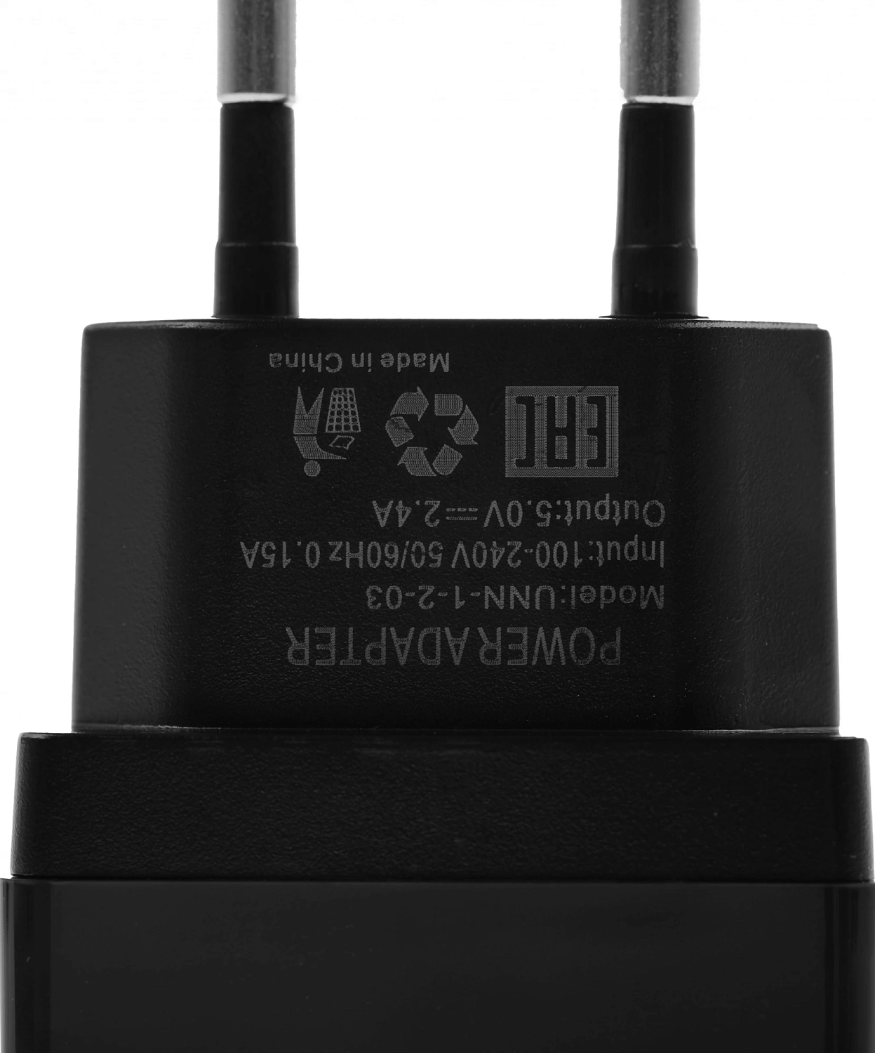 Сетевое зар./устр. Wiiix UNN-1-2-03 2.4A 2xUSB универсальное черный