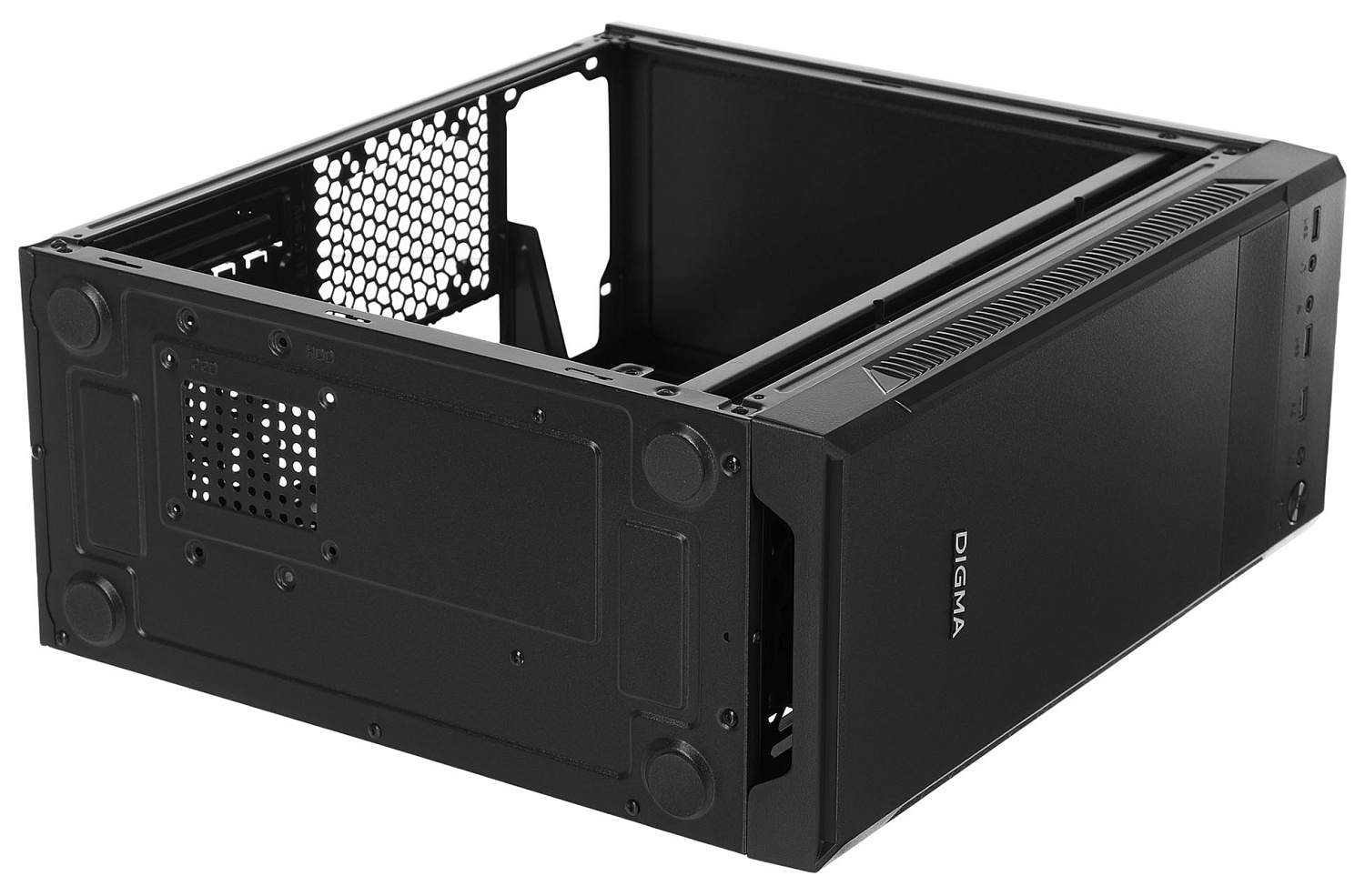 Корпус Digma DC-ATX201-U3 черный без БП ATX 1x80mm 2x120mm 1xUSB2.0 1xUSB3.0 audio