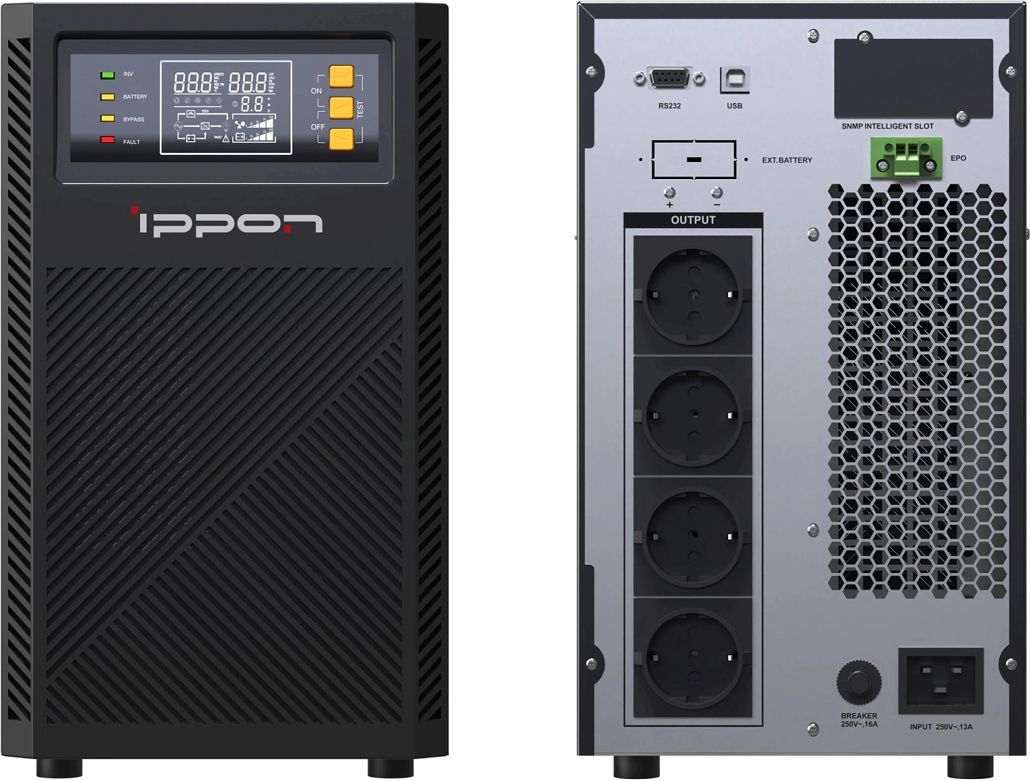 Источник бесперебойного питания Ippon Innova TAE 2000 2000Вт 2000ВА черный