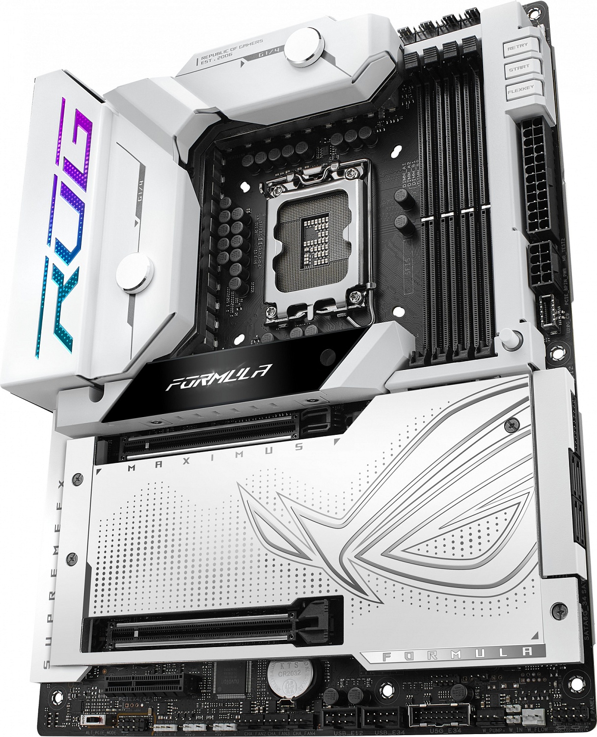 Материнская плата ASUS ROG MAXIMUS Z790 FORMULA, LGA1700, Z790, 4*DDR5, HDMI, 6xSATA3 + RAID, M2, Audio, Gb LAN, USB 3.2, USB 2.0, ATX; 90MB1FS0-M0EAY0