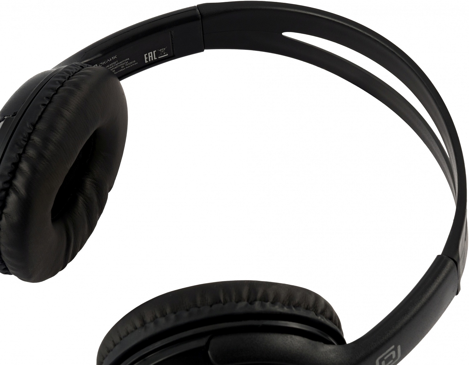 Наушники с микрофоном Оклик HS-M400 черный 1.8м накладные оголовье (1532019)