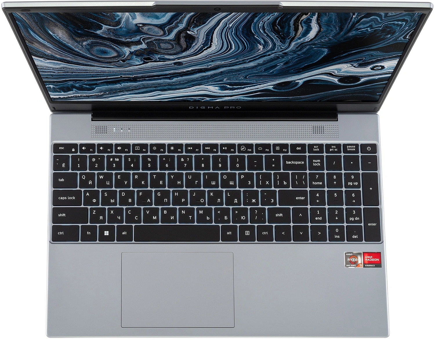 Ноутбук Digma Pro Breve Ryzen 5 Pro 5675U 8Gb SSD512Gb AMD Radeon 15.6" IPS FHD (1920x1080) Windows 11 Professional silver WiFi BT Cam 4500mAh (DN16N1-8CXW01)