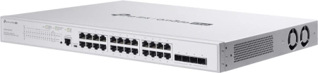 Коммутатор TP-Link Omada Pro S5500-24GP4XF (L2+) 24x1Гбит/с 4xКомбо(10GBase-T/SFP+) 4SFP+ 24PoE+ 384W управляемый