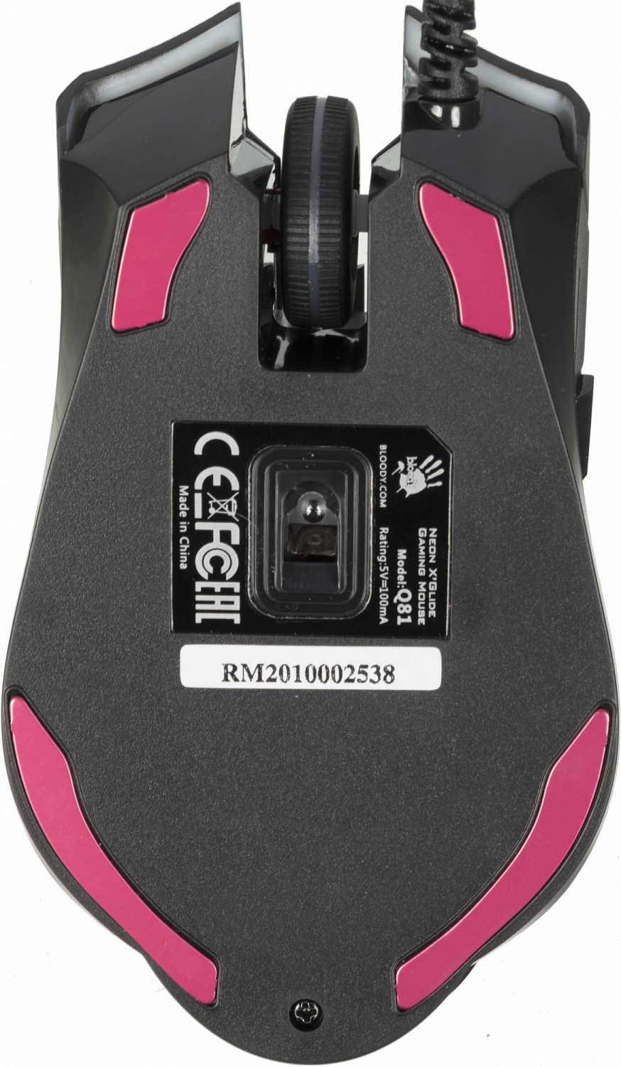 Мышь A4Tech Bloody Q81 Curve черный оптическая (6200dpi) USB (8but) Мышь A4Tech Bloody Q81 Curve черный оптическая (6200dpi) USB (8but)