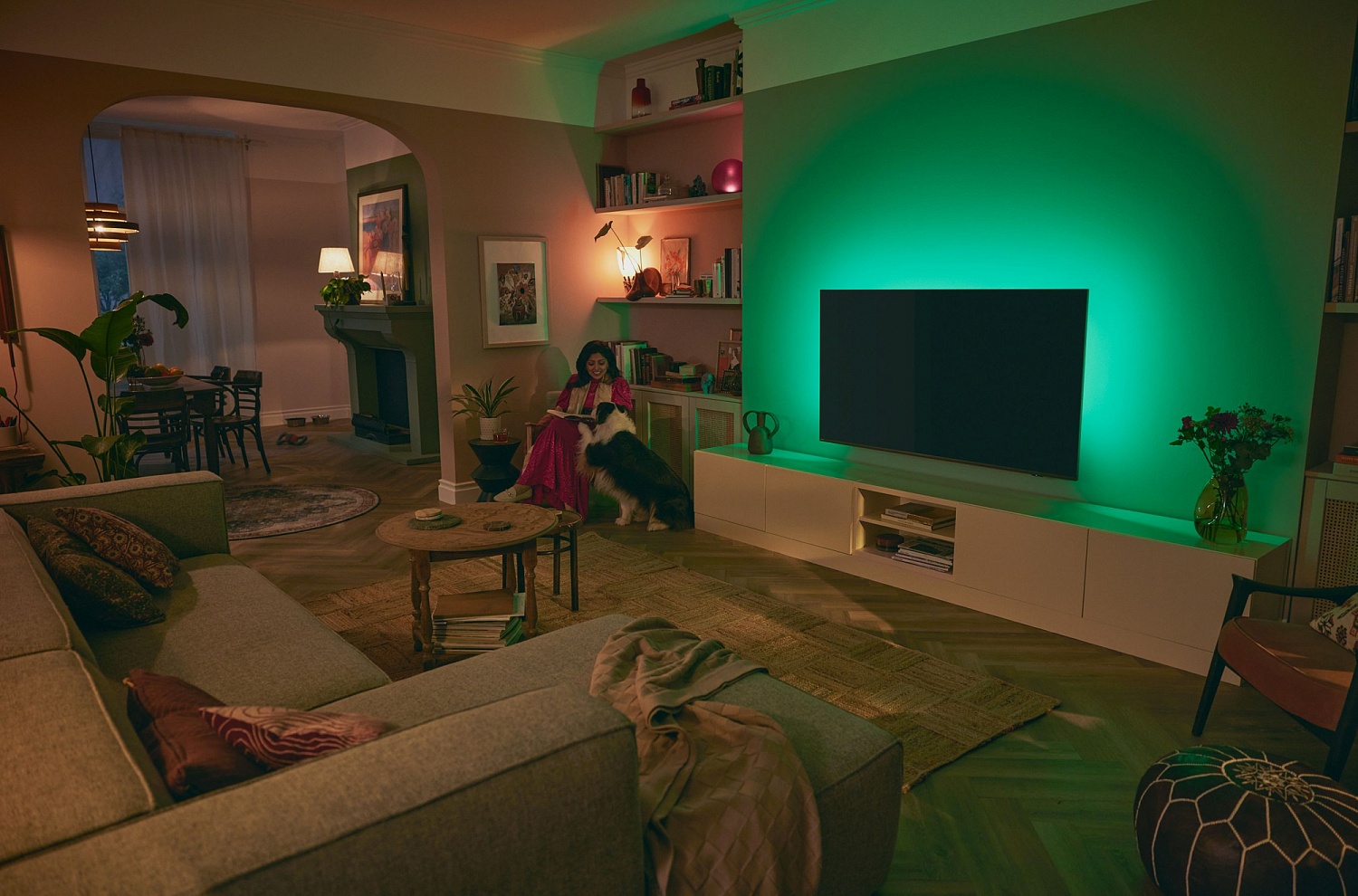 Телевизор LED Philips 55" 55PUS8519/60 Series 8 серый антрацит 4K Ultra HD 60Hz DVB-T DVB-T2 DVB-C DVB-S DVB-S2 USB WiFi Smart TV (RUS)