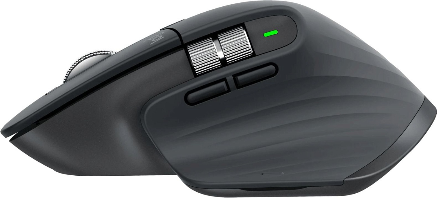 Мышь Logitech MX Master 3S графитовый оптическая (8000dpi) беспроводная USB (5but) Мышь Logitech MX Master 3S графитовый оптическая (8000dpi) беспроводная USB (5but)