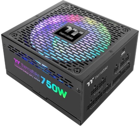 Блок питания Thermaltake ATX 750W Toughpower GF2 ARGB 80+ gold 24pin APFC 140mm fan color LED 9xSATA Cab Manag RTL