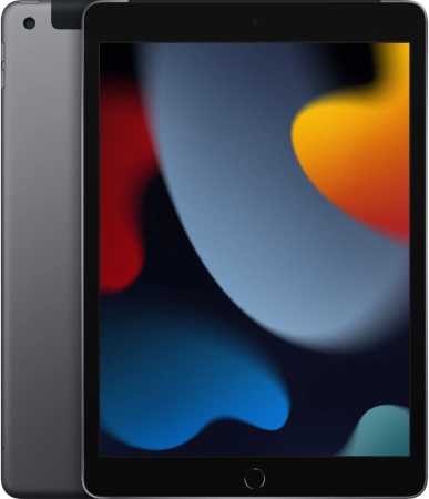 Планшет Apple iPad 2021 A2603 A13 Bionic 6С ROM64Gb 10.2" IPS 2160x1620 LTE iOS серый космос 8Mpix 12Mpix BT GPS WiFi Touch 9hr